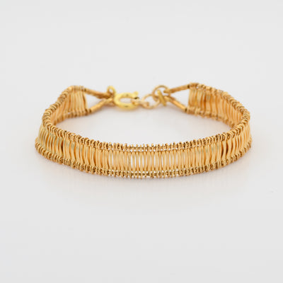 צמיד חוליות מרוקאי | זהב⁩