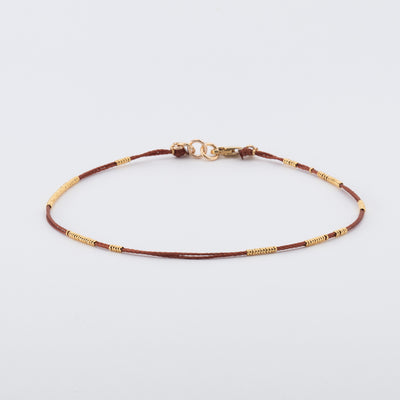 צמיד רגל חוט | זהב