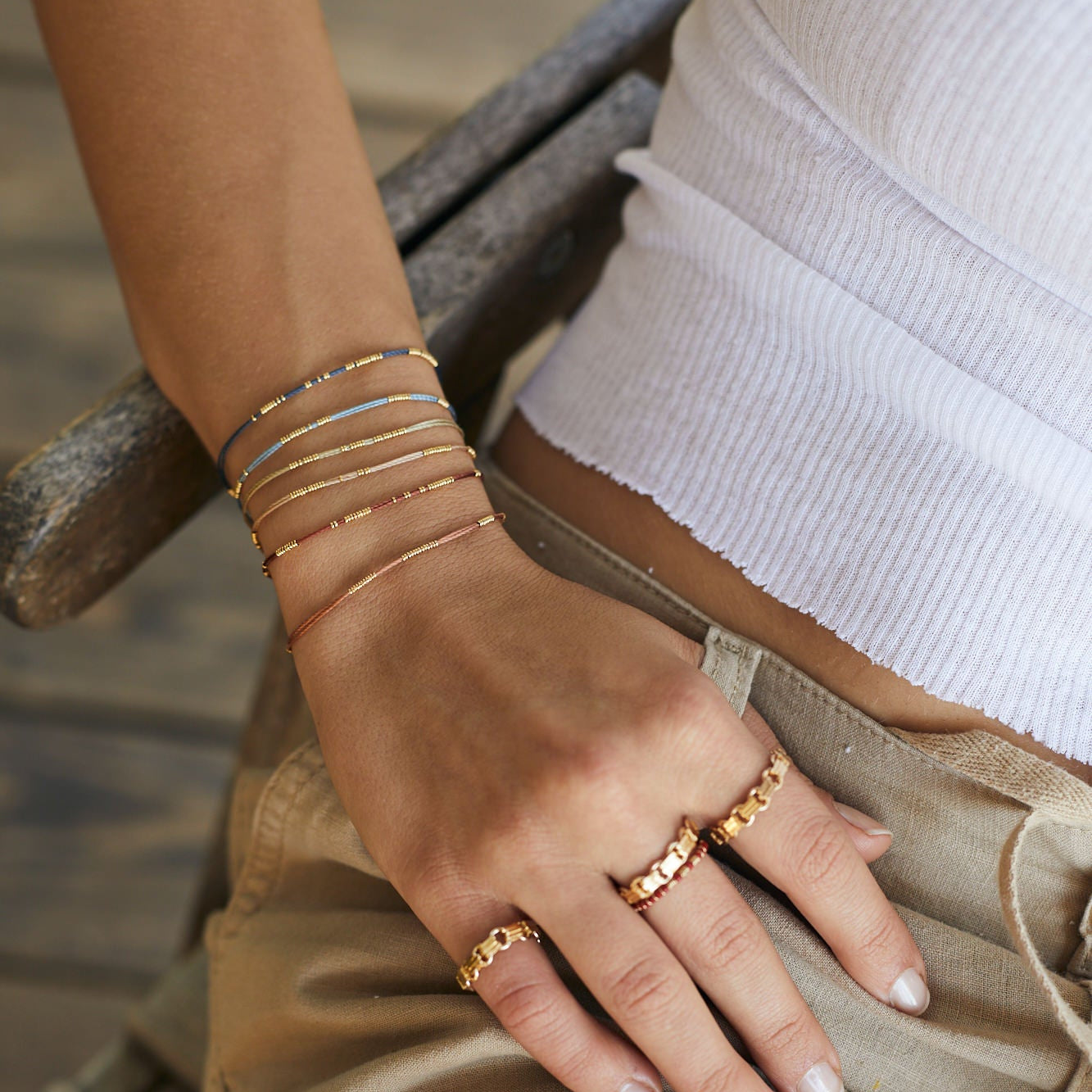 סט שלושה חוטים | זהב