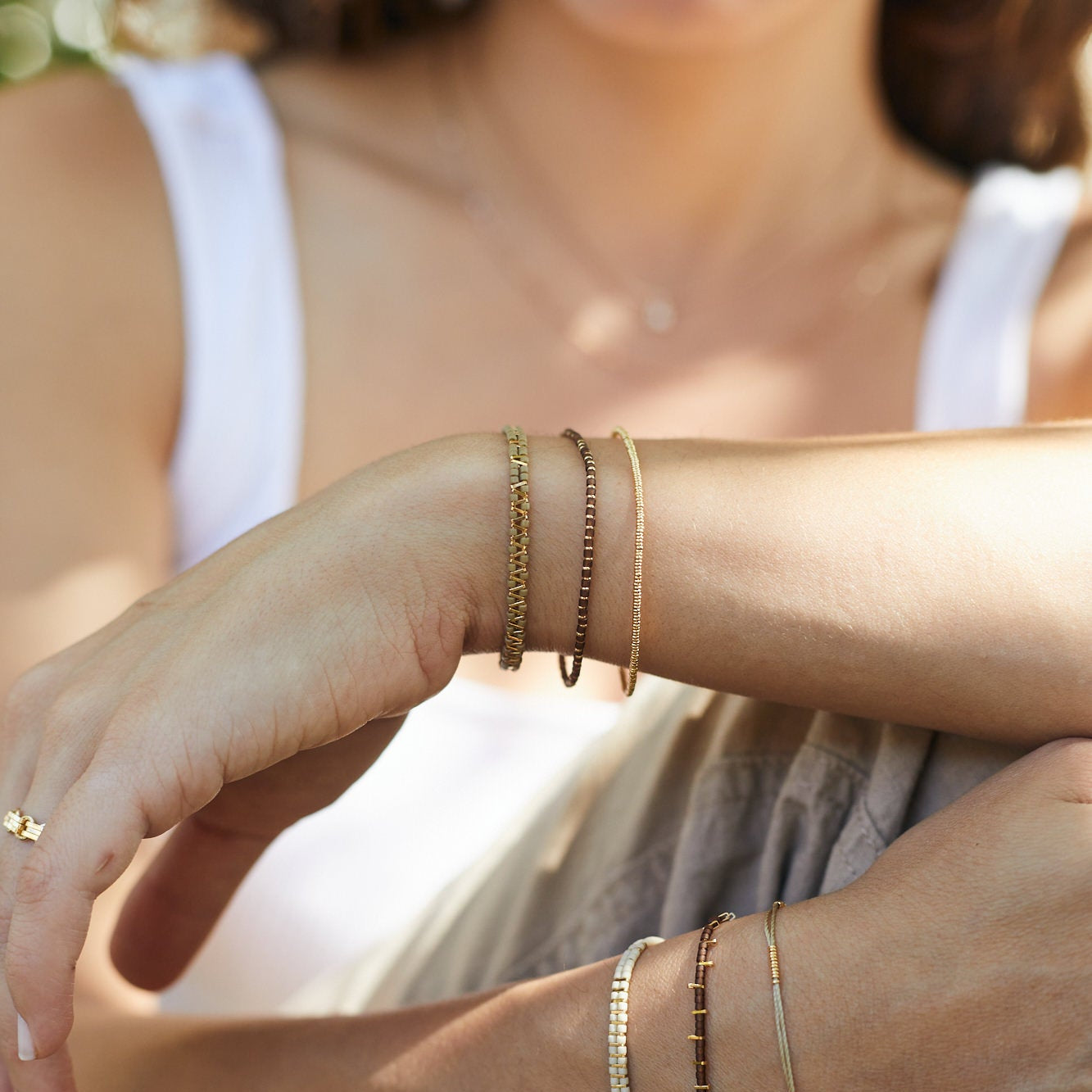 צמיד מושלם מקטעים | זהב