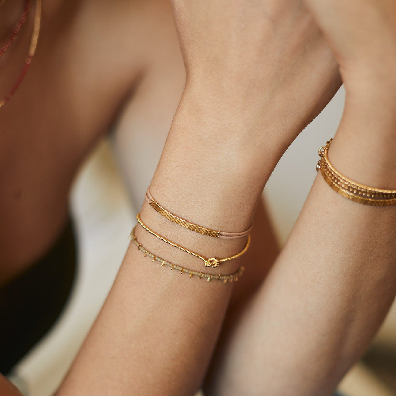 צמיד קלאסי חוט | זהב